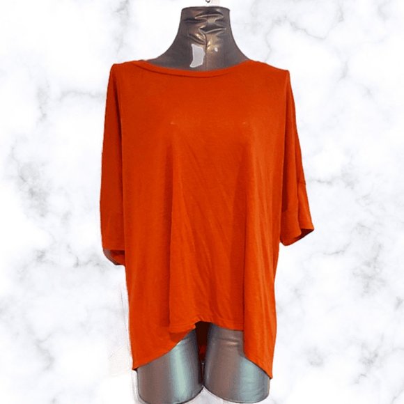 NWT Orange 3/4  Sleeve T-Shirt - Picture 1 of 3